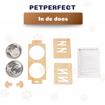 Pet Perfect Verstelbare Voerbak