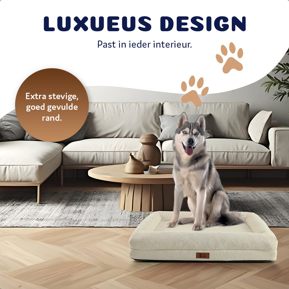 Luxueus othopedische hondenmand voor grote honden