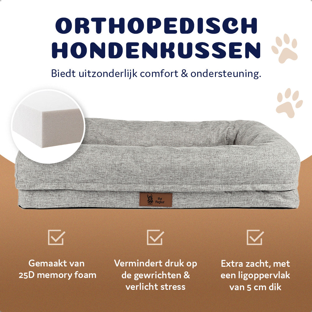 memory foam hondenkussen voor orthopedisch voordeel van de hond