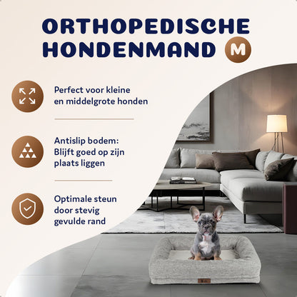 orthopedisch hondenbed voor de kleine hond en middelgrote hond