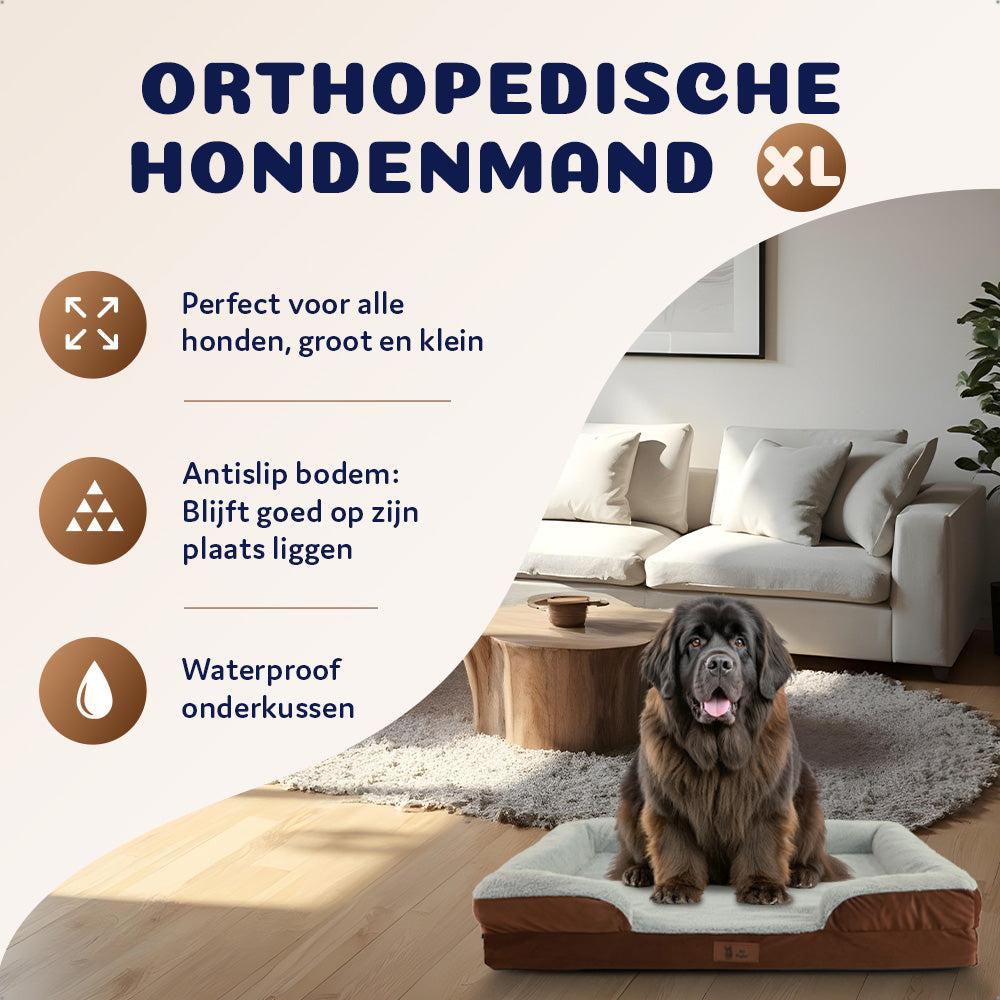 de orthopedische hondenmand met voordelen voor heel grote honden